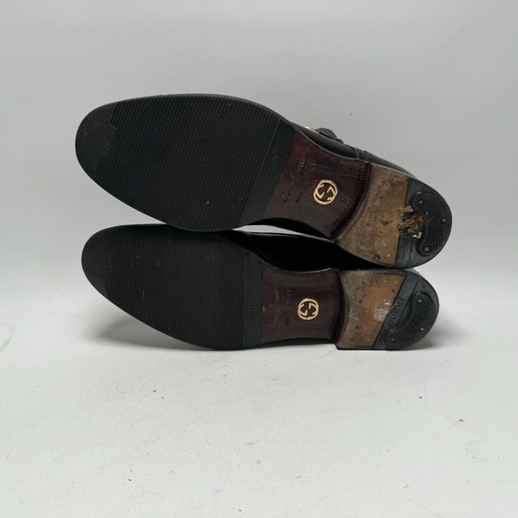 Rare - GUCCI Black Monk Strap Leather Shoes - US 8 - Excellent Condition - Picture 16 of 16